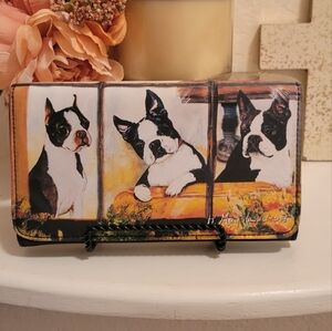 Boston Terrier Dog wallet by Best Friends Ruth Maystead